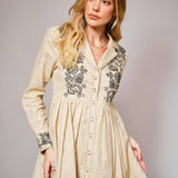 Linen Wildflower Trail Dress