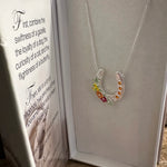 Boho Floral Horse Necklace