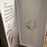 Boho Floral Horse Necklace