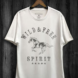 Wild & Free Horse Tee (White)
