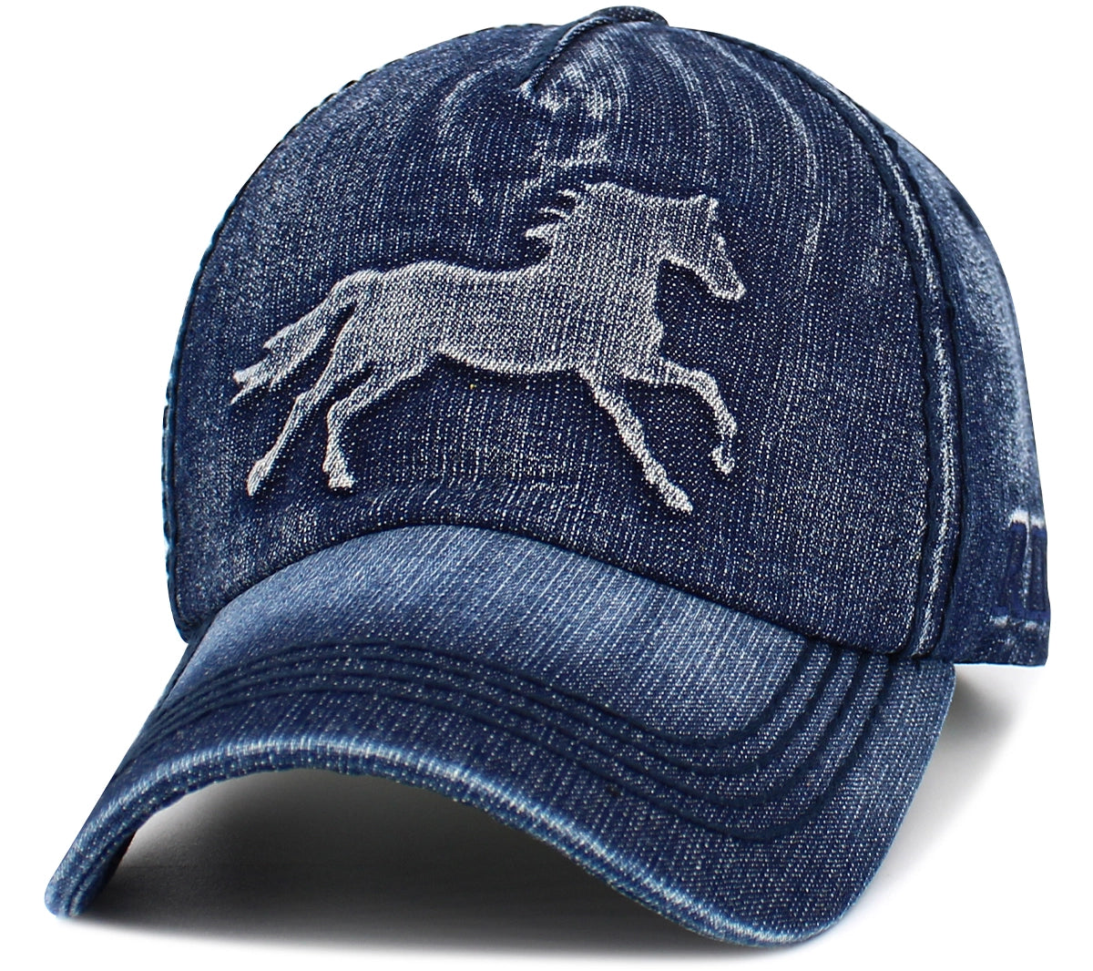 Vintage Denim Horse Hat