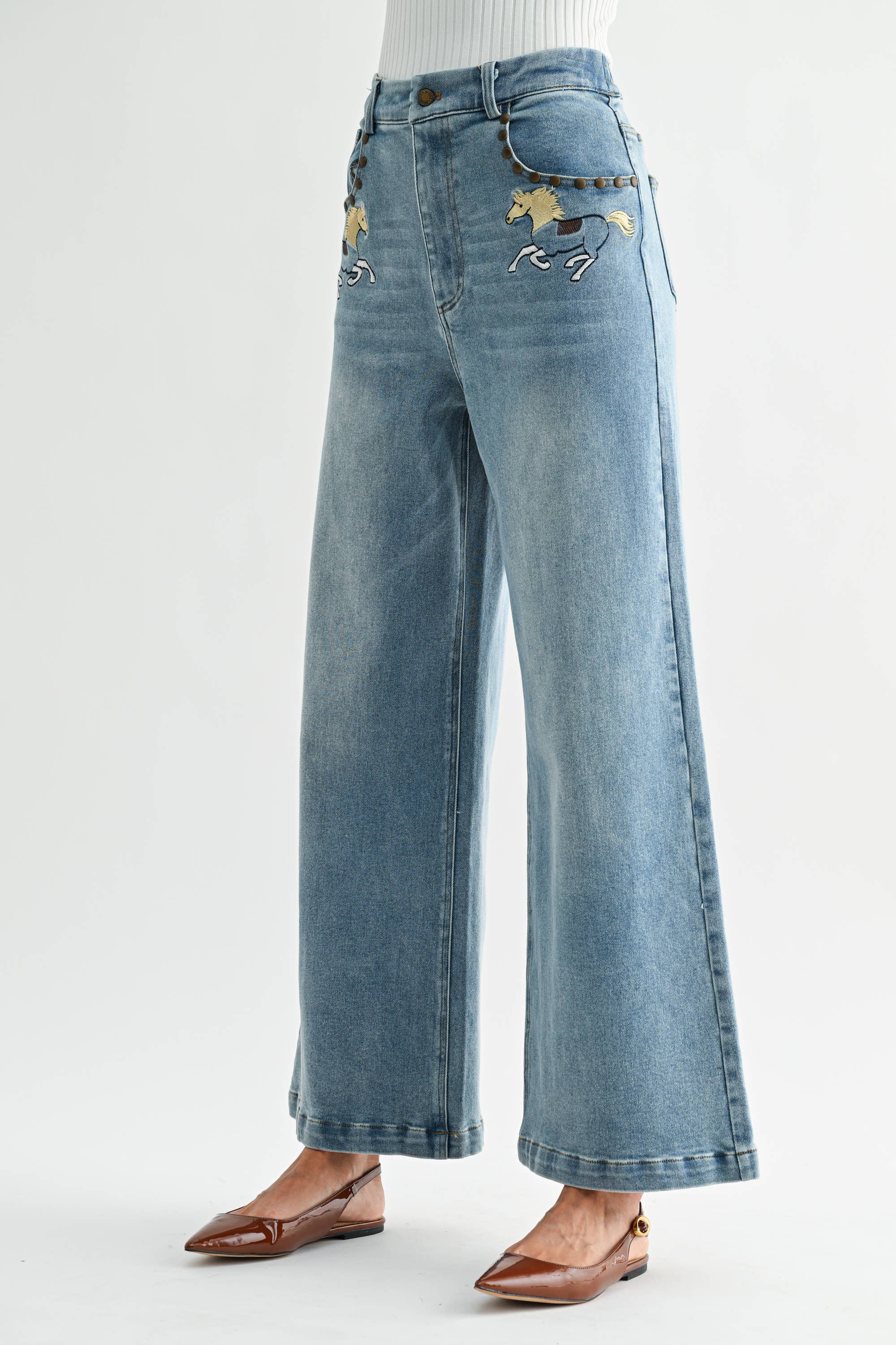 Horse High-Waisted Jeans
