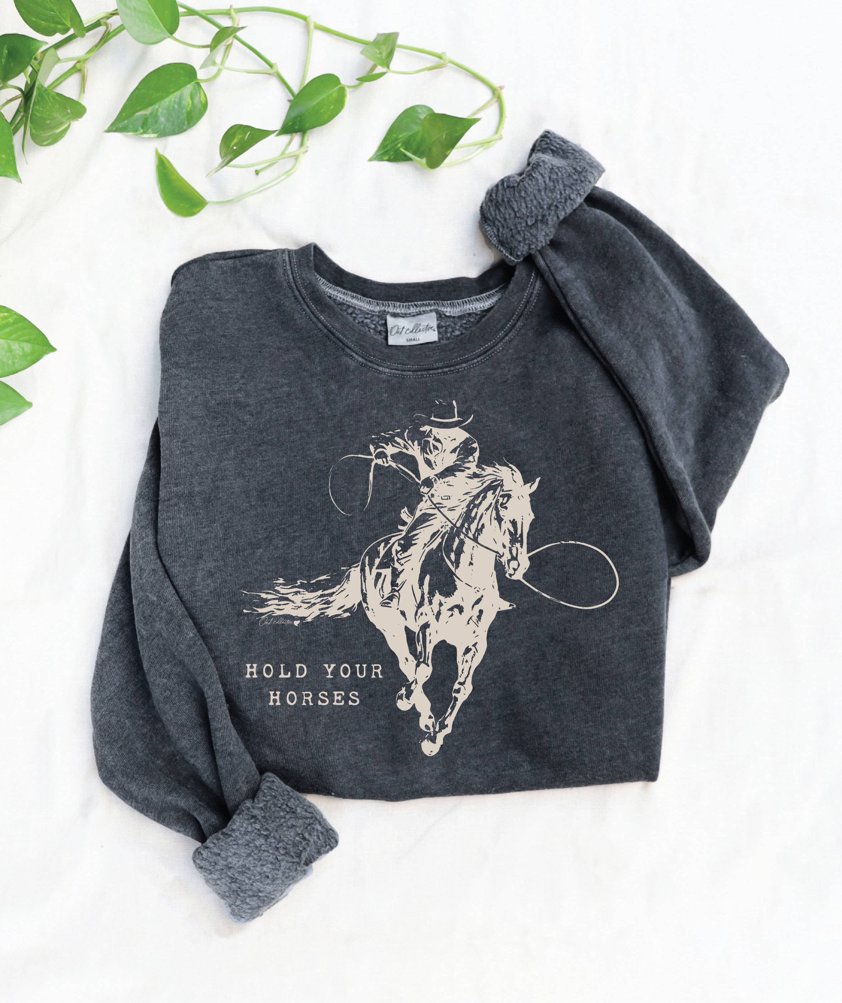 Hold Your Horses Sweatshirt (Black)