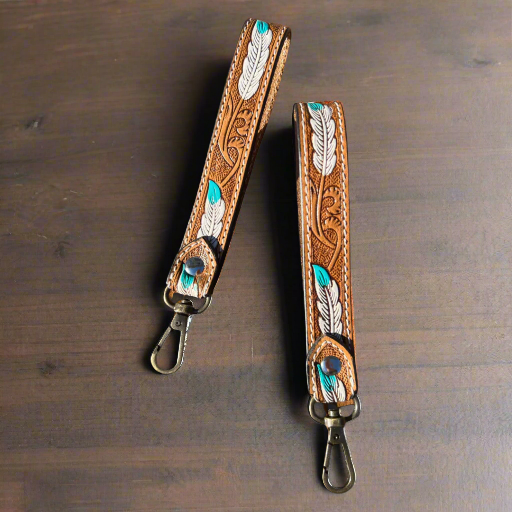 Western Leather Keychain