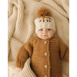 Pony Handknit Beanie (Cream)