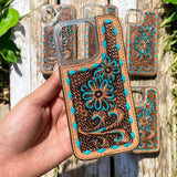Handmade Western Leather iPhone Case 16 Pro Max