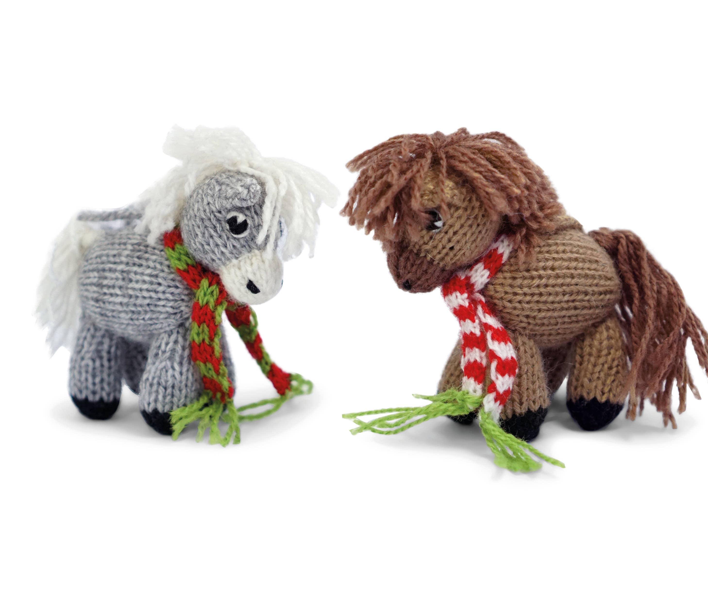 Horse Hand-Knit Ornament