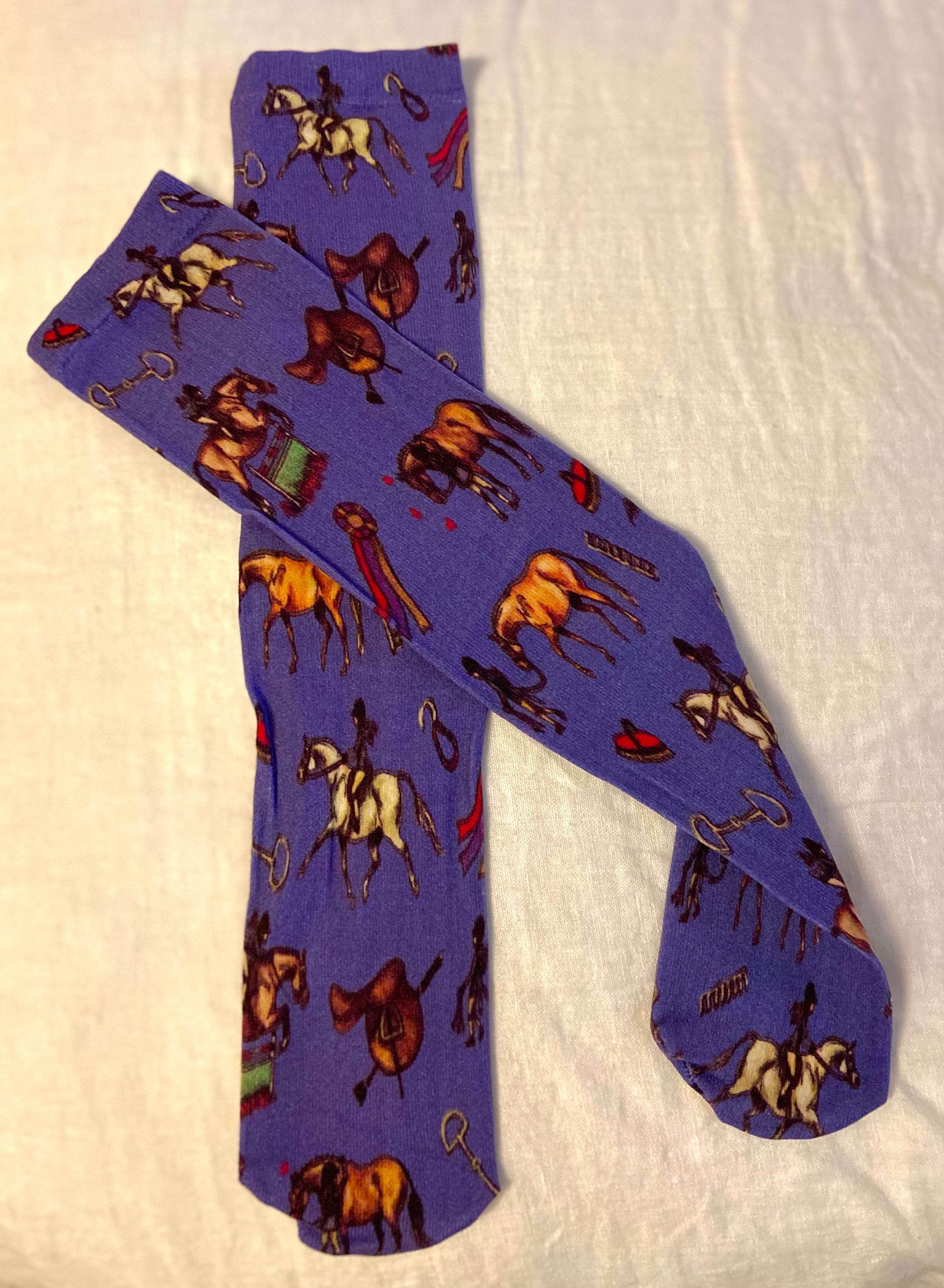 Lila Pony Socks (Kids) Blue Purple