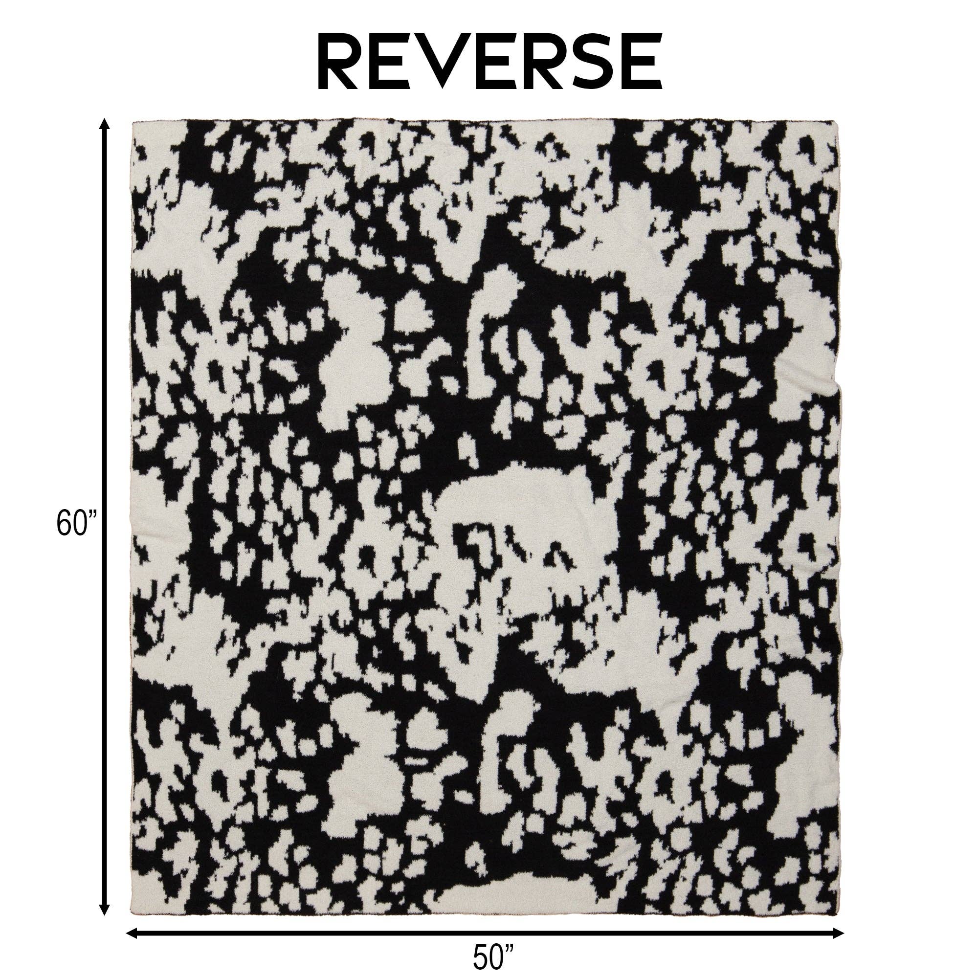 Wrangler Cowhide Stretchy Throw Blanket