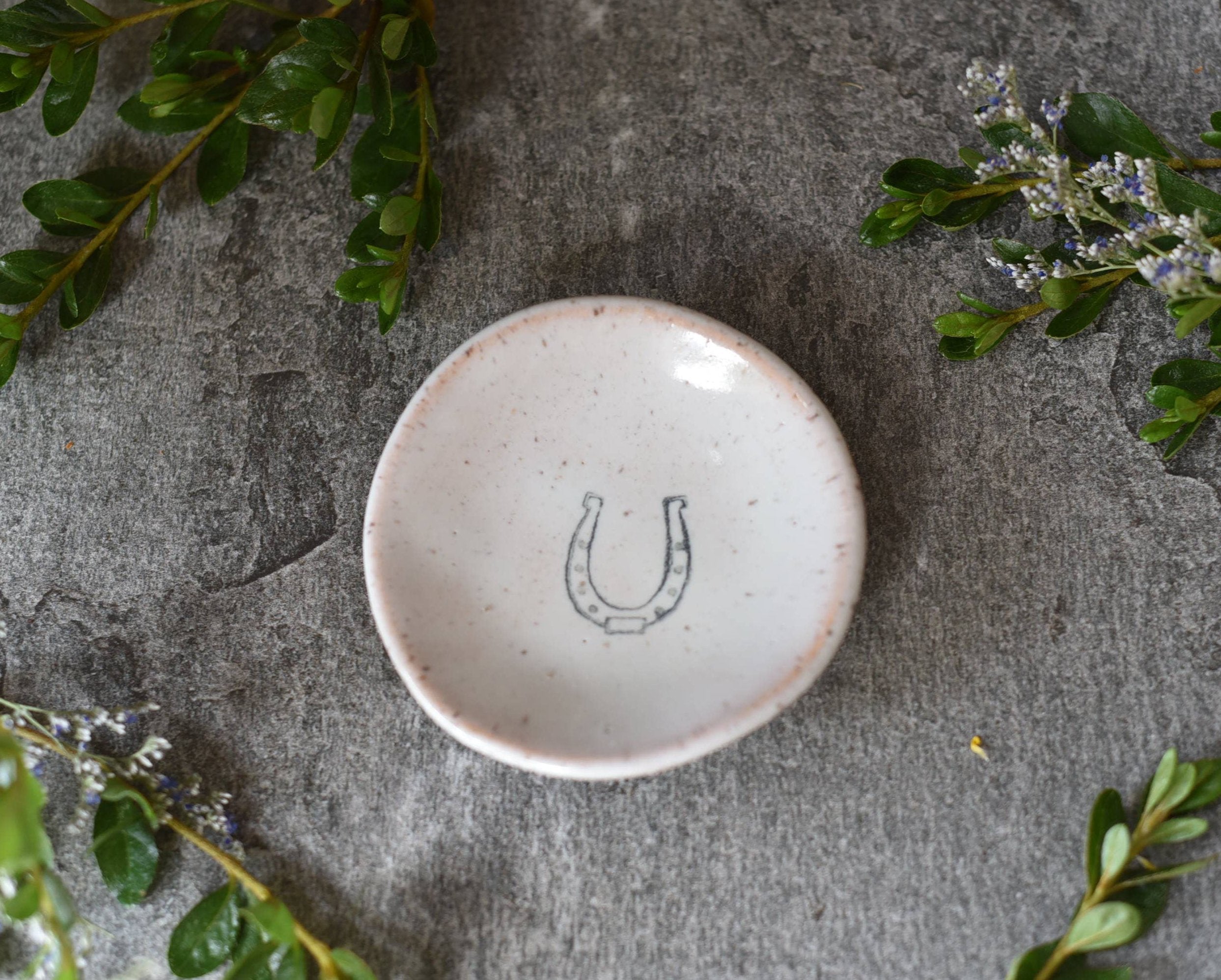 Handmade Horseshoe Ring Dish