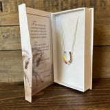 Boho Floral Horse Necklace