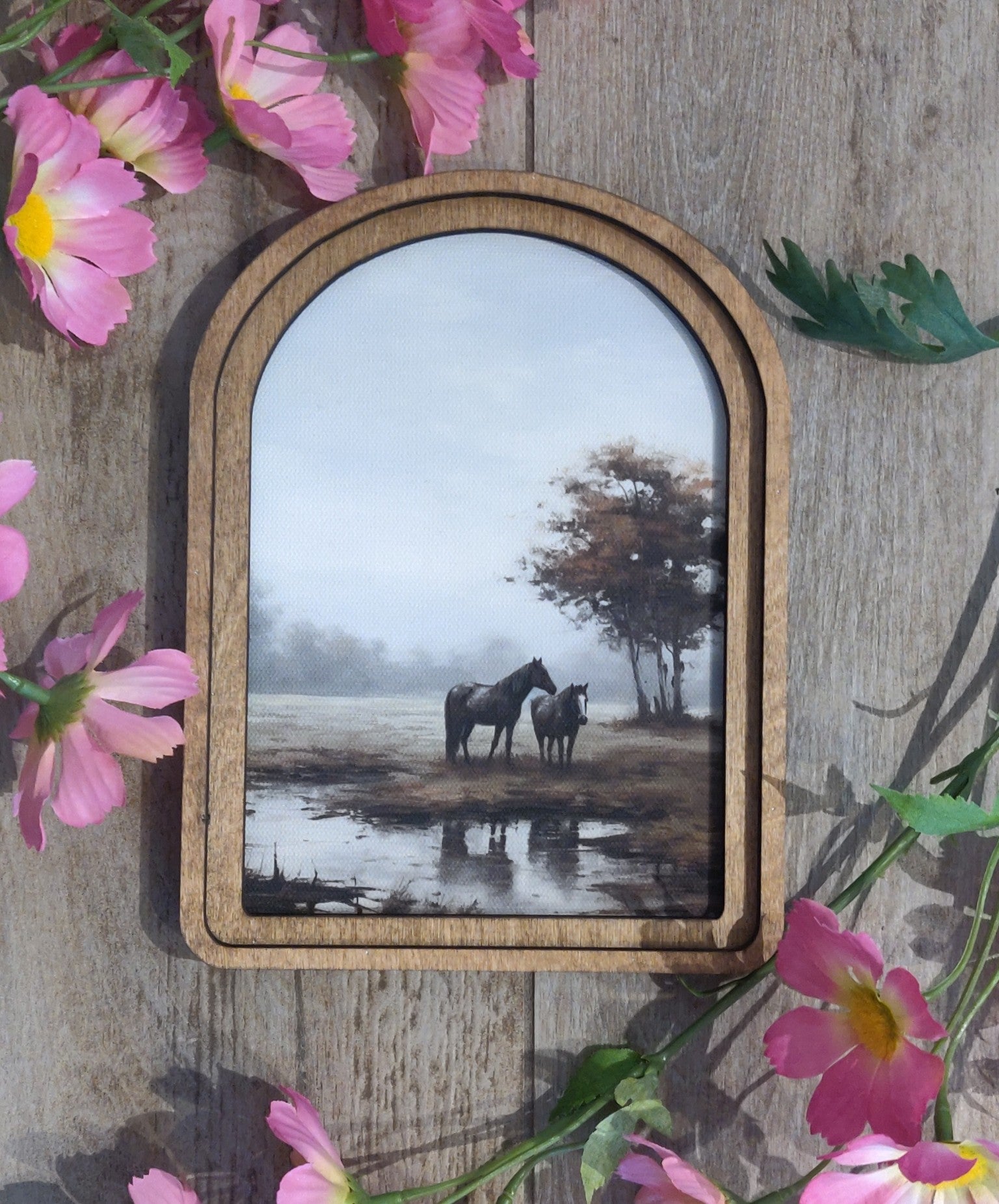 Horses at Daybreak Art