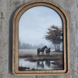 Horses at Daybreak Art
