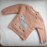 Gwenny Horse Sweater (Blush Pink)