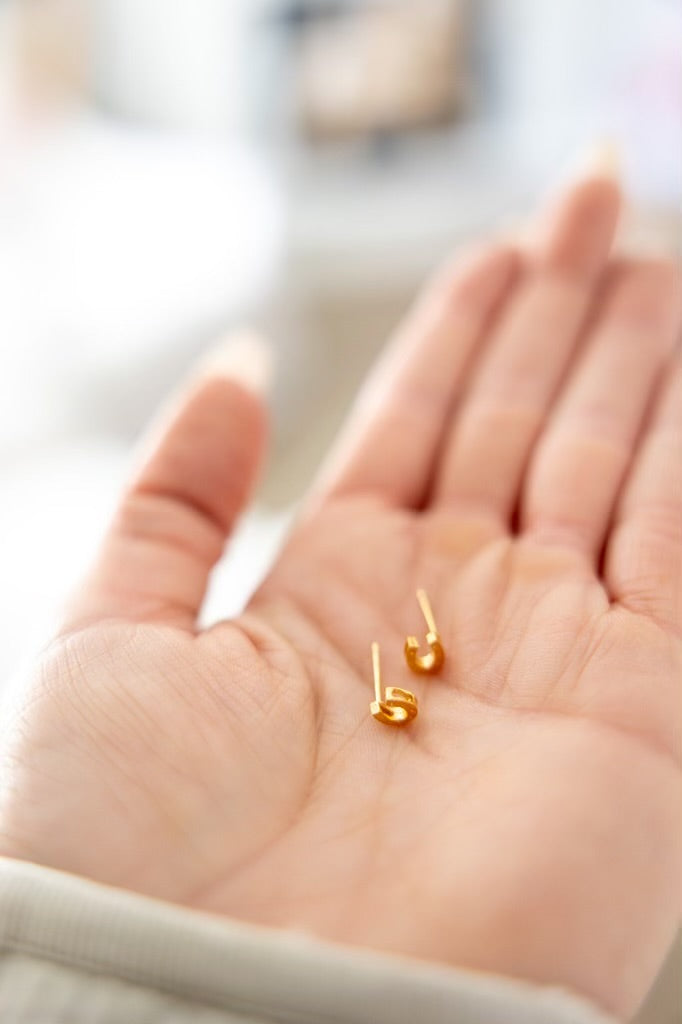 Mini Horseshoe Earrings