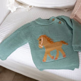 Gwenny Horse Sweater (Seafoam)