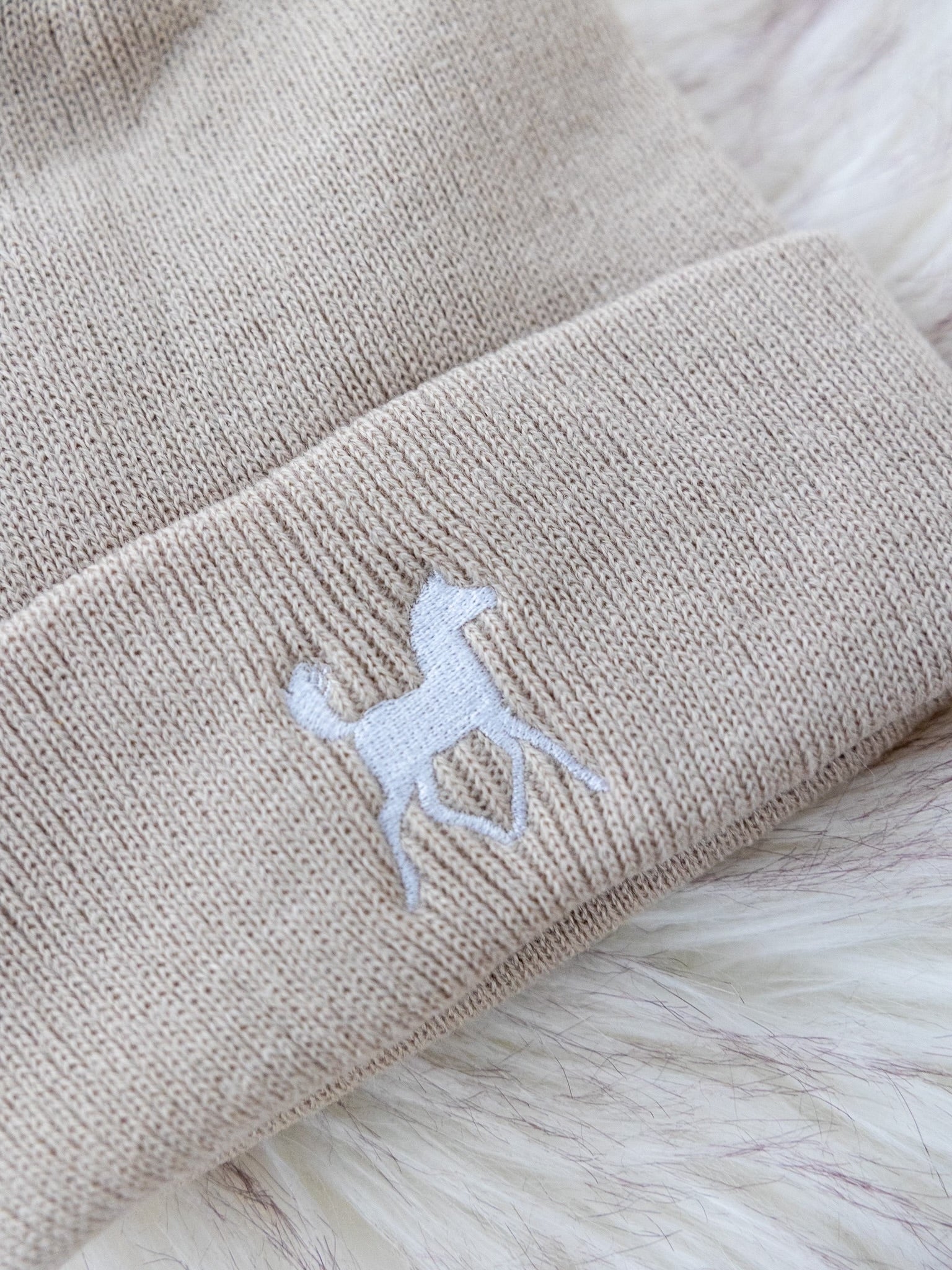 White Foal Beanie (Kids)