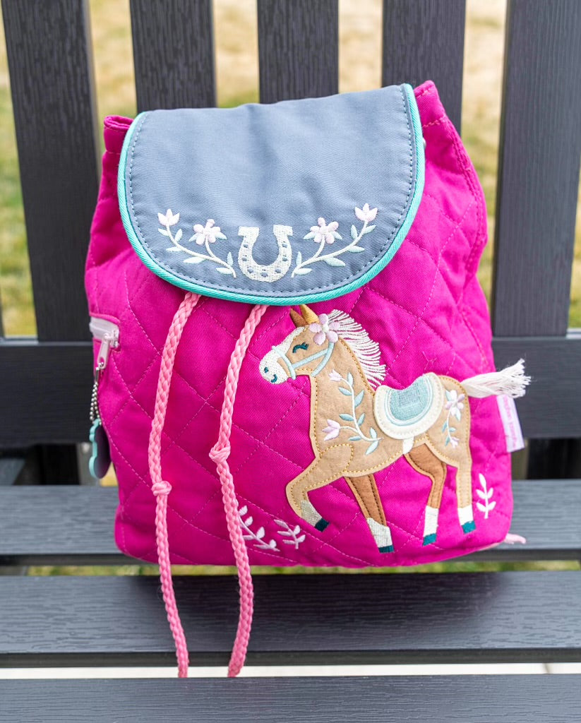 Suzie Pony Quilted Backpack