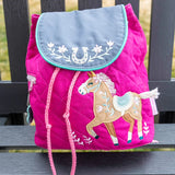 Suzie Pony Quilted Backpack