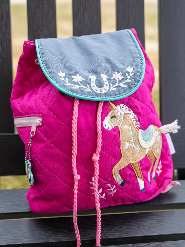 Suzie Pony Quilted Backpack