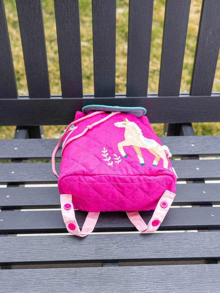 Suzie Pony Quilted Backpack