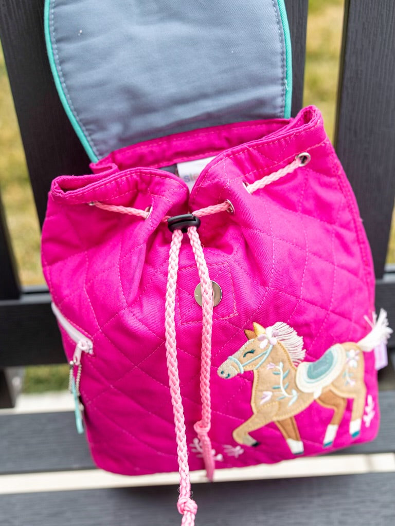 Suzie Pony Quilted Backpack