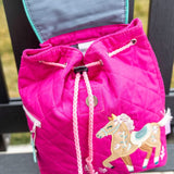 Suzie Pony Quilted Backpack