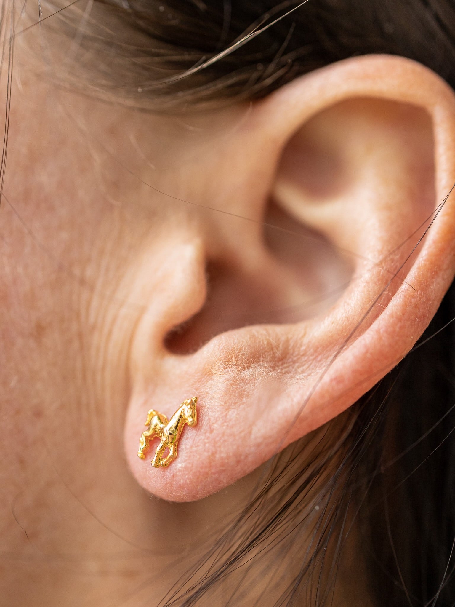 Tiny Horse Earrings