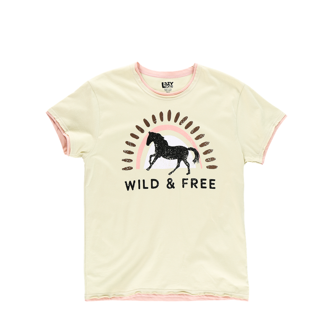 Wild & Free Horse Pajama Tee