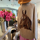 Equine Embrace Jacquard Sweater