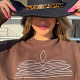 Boot-Stitch Sweatshirt (Cocoa)