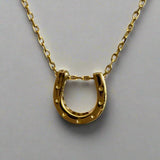 Lucky Horseshoe Necklace Gold