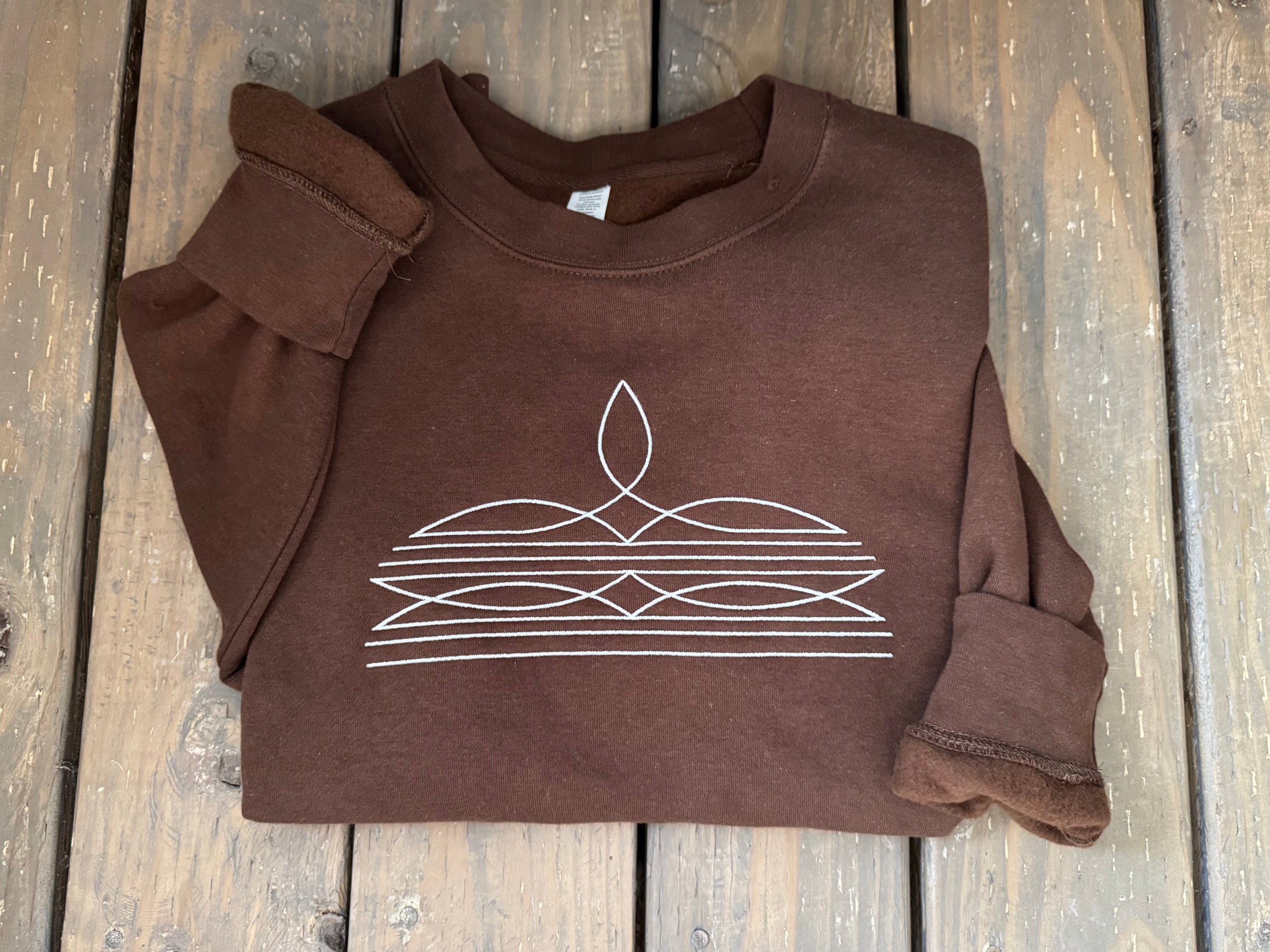 Boot-Stitch Sweatshirt (Cocoa)
