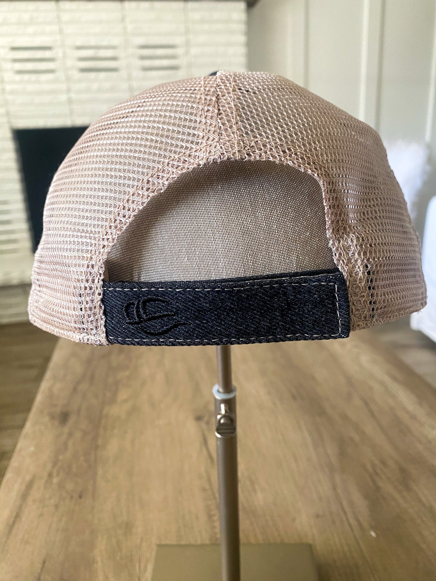 black denim hat