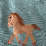 Gwenny Horse Sweater (Seafoam)