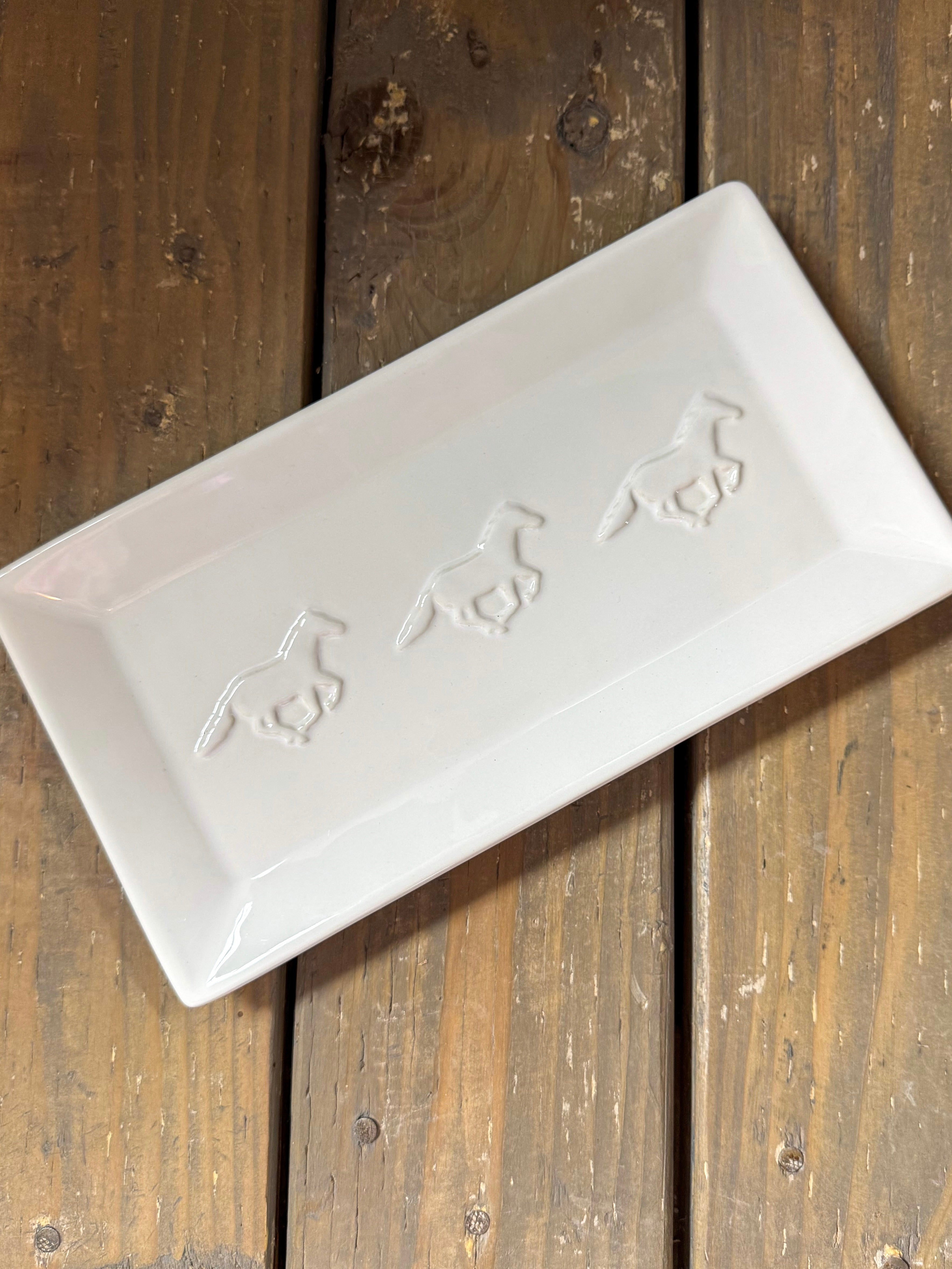 Horse Embossed Platter