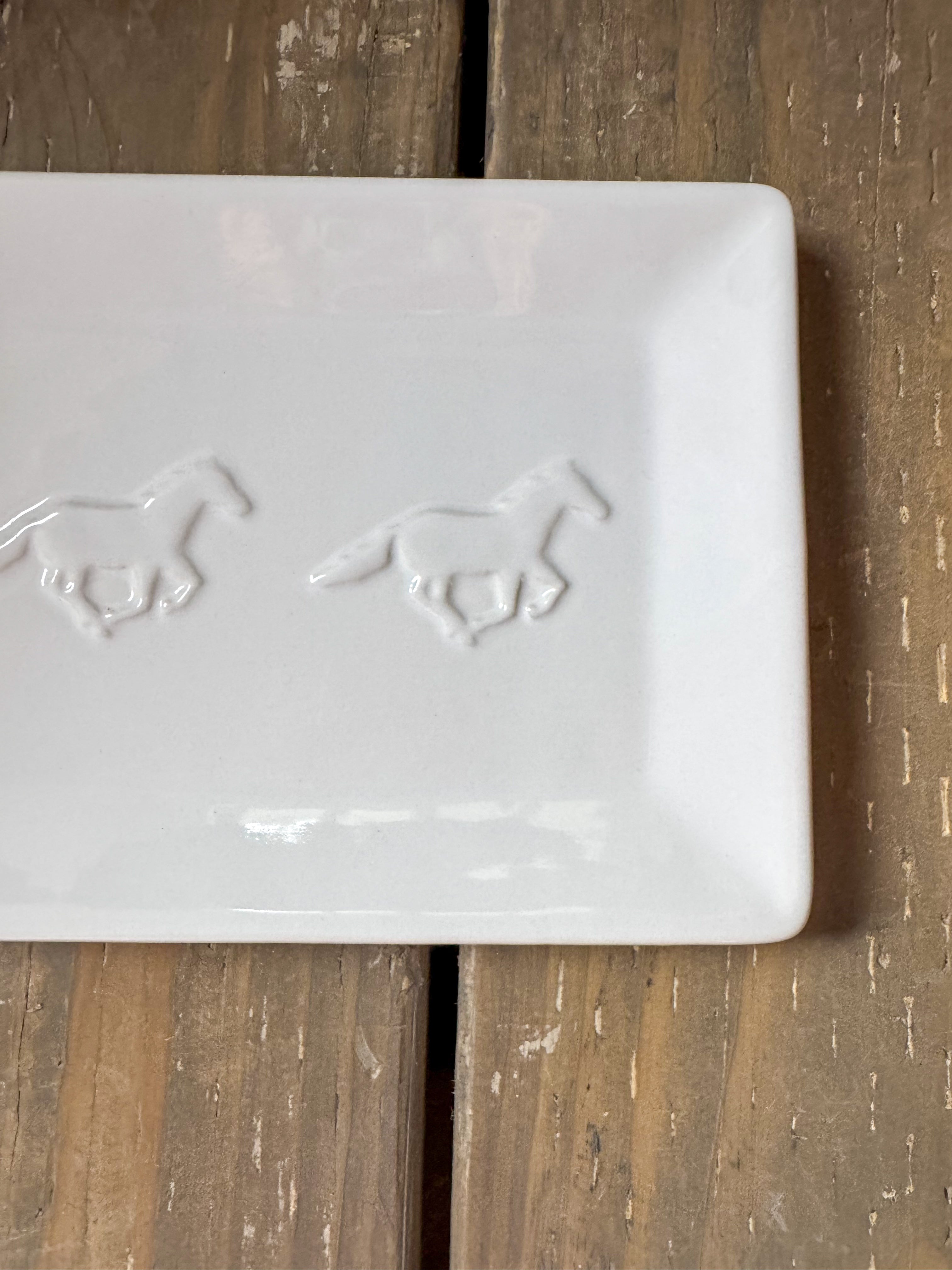 Horse Embossed Platter