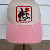 Cowboy Patch Pink Hat