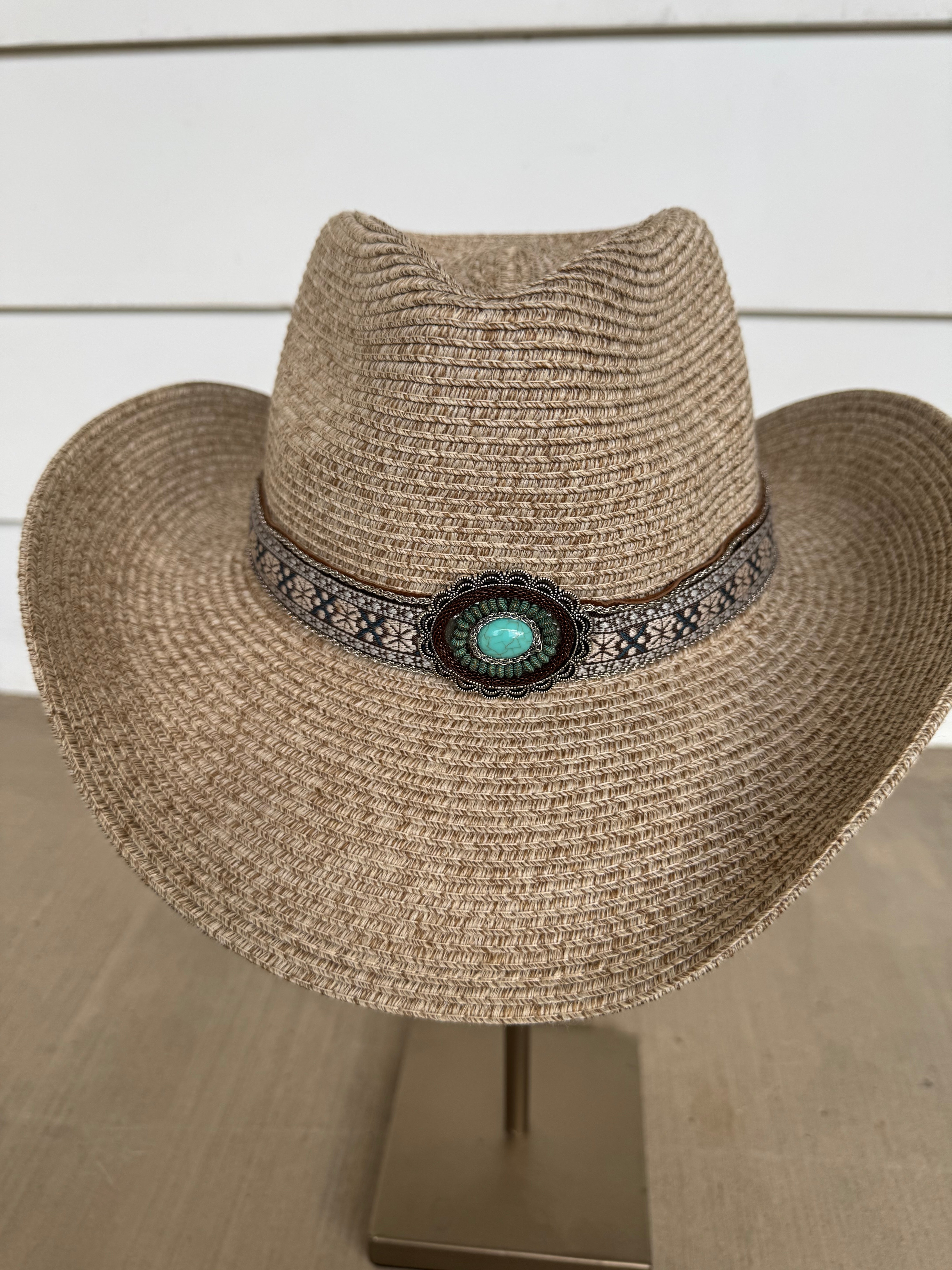 Cowgirl Turquoise Concho Hat