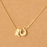 Horseshoe & Boot Necklace Gold