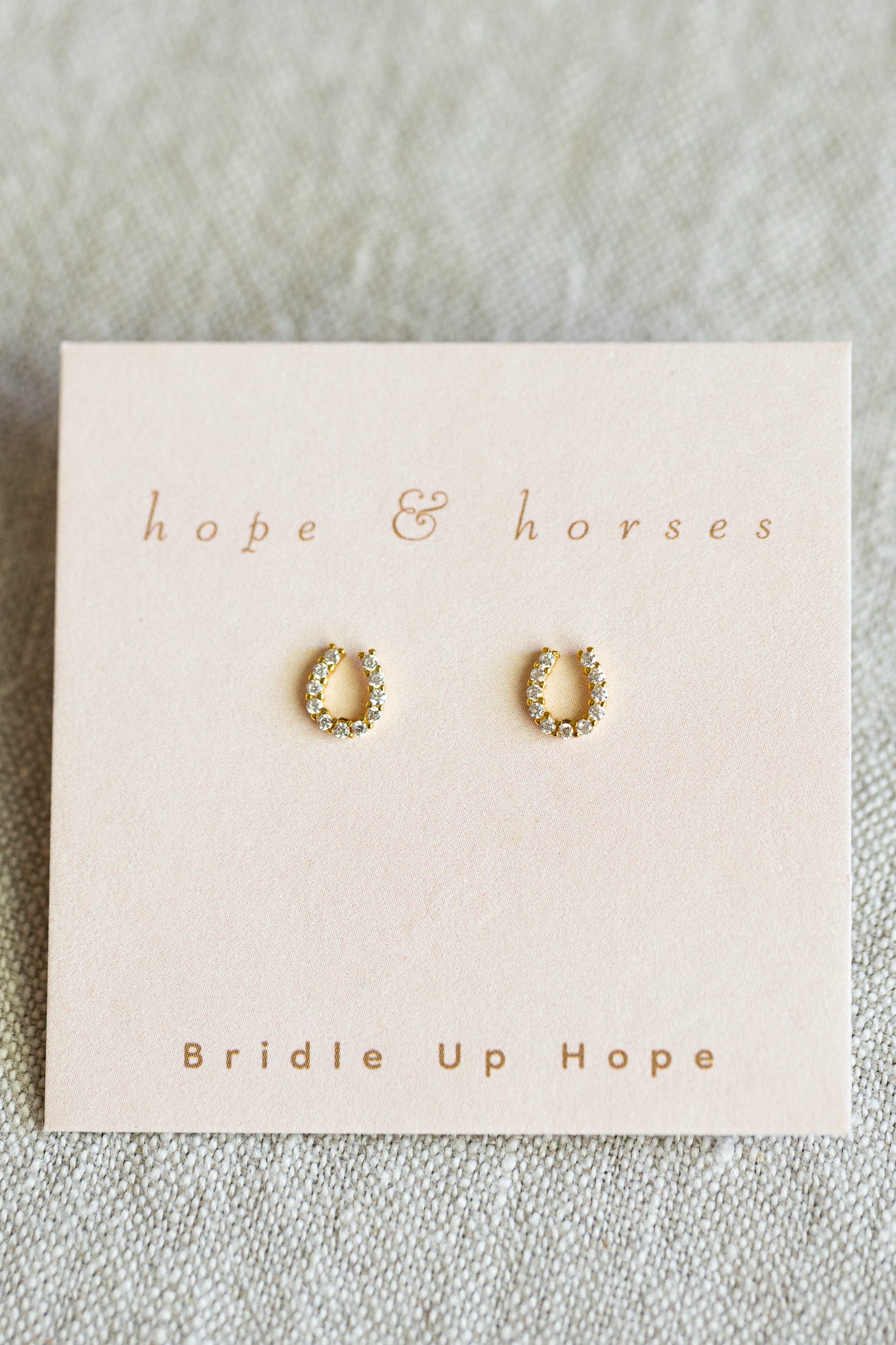 luxe horseshoe earrings