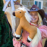Palomino Handknit Hope Horsie