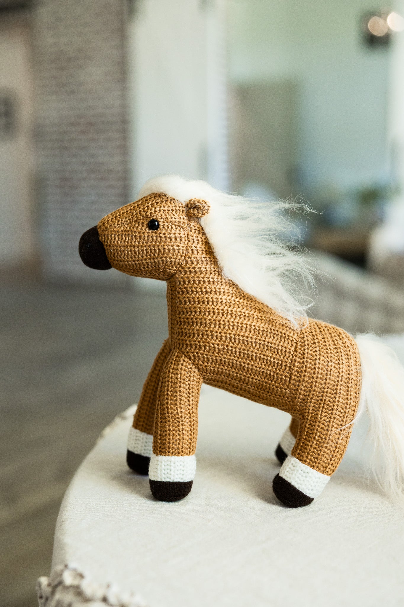 Palomino Handknit Hope Horsie