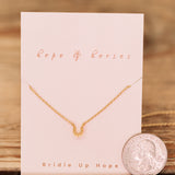 Tiny Horseshoe Necklace