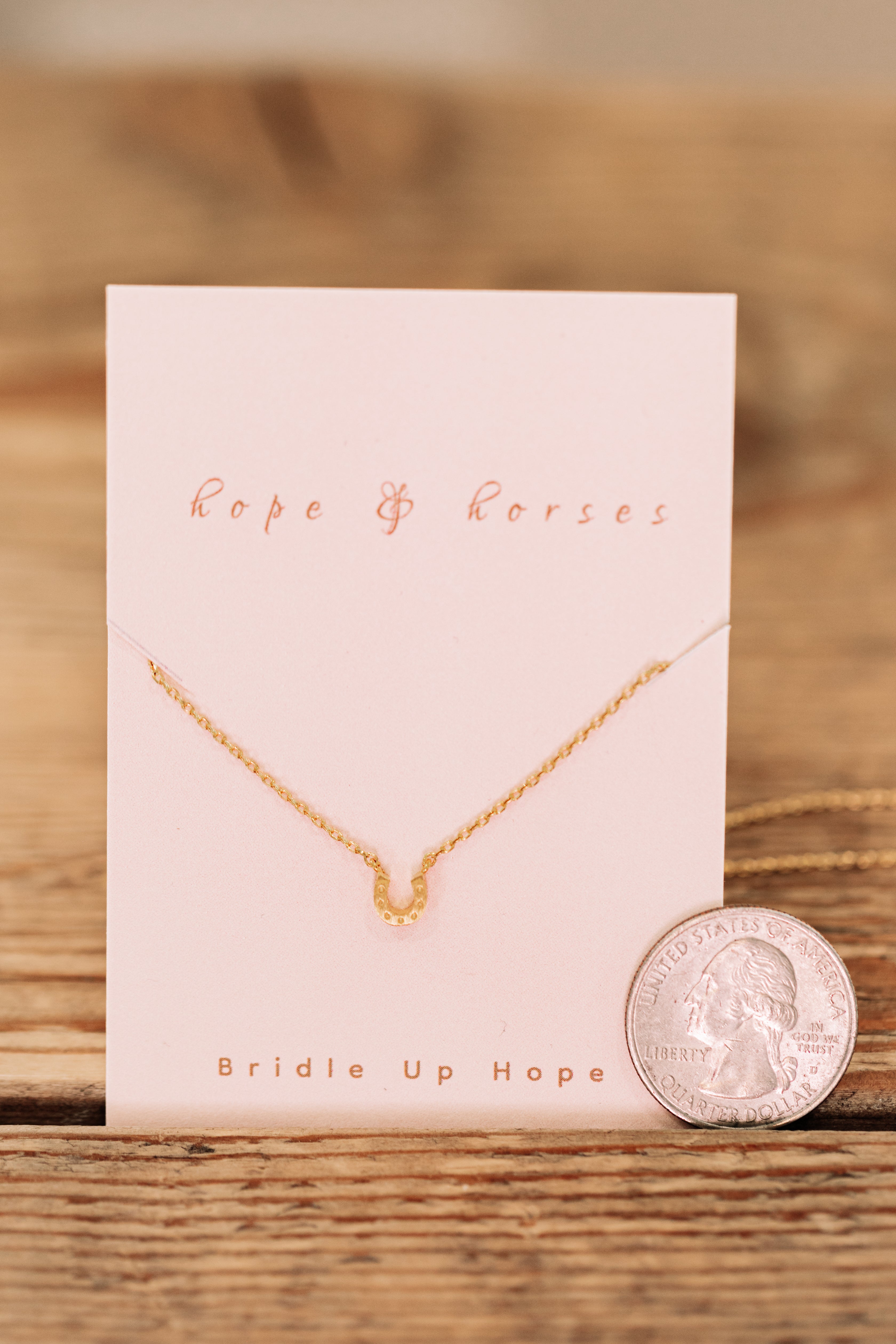 Tiny Horseshoe Necklace
