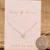 Tiny Horseshoe Necklace