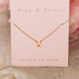 Tiny Horseshoe Necklace Gold