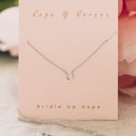 Tiny Horseshoe Necklace Silver