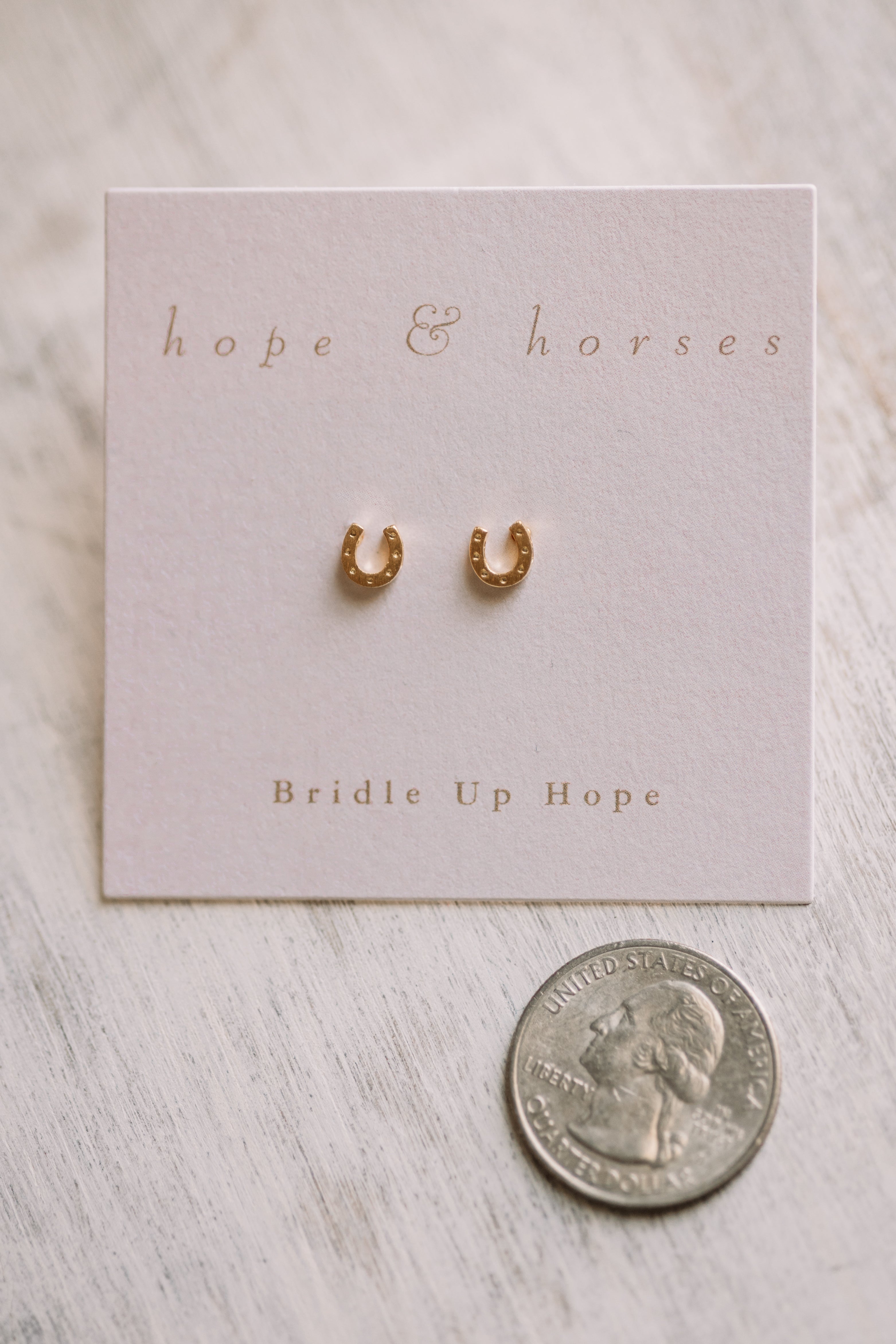 Mini Horseshoe Earrings