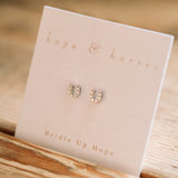 Mini Horseshoe Earrings Silver